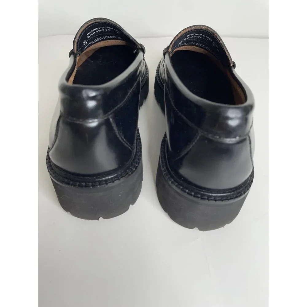 New Weejuns by G.H. Bass Whitney Super Lug Sole Penny Loafer Size 6 Black - Picture 3 of 8
